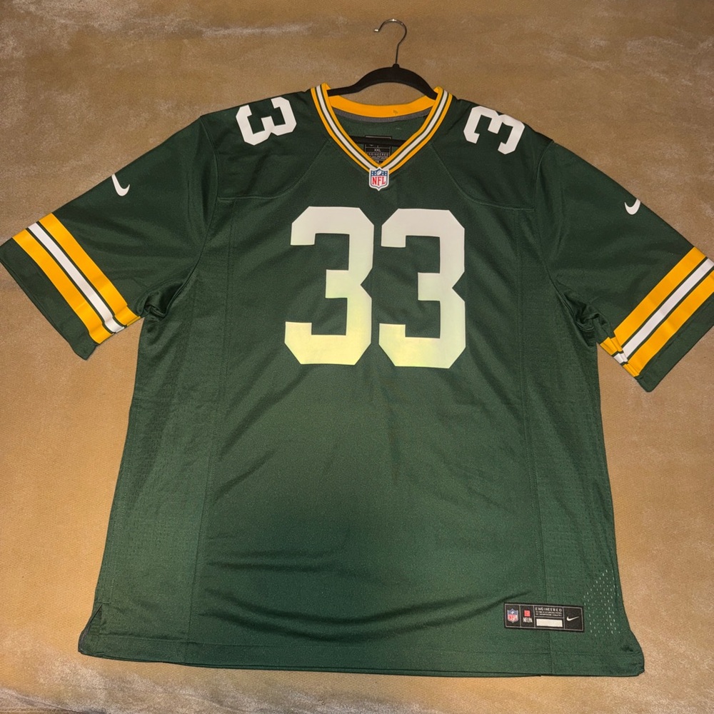 Men's Green and Yellow Football Jersey